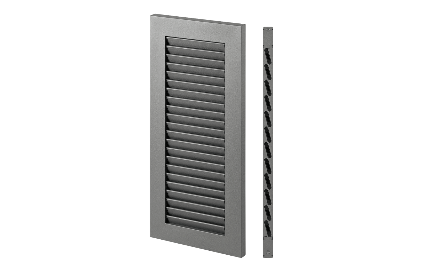 Volet Battant aluminium extrudé épaisseur 30mm - Persienne lames américaines