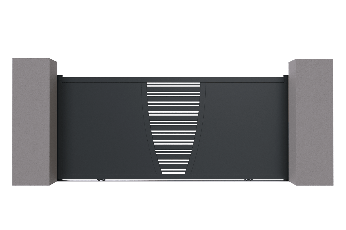 Portail coulissant aluminium - Nosy