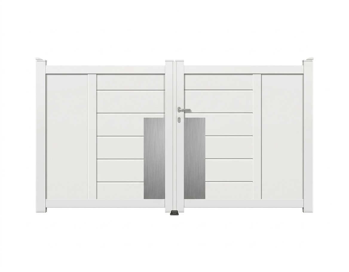Portail battant aluminium plein alunox - Irlande