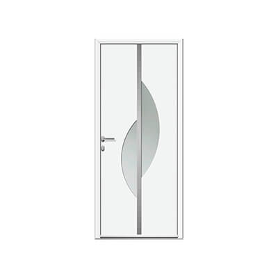 Porte d'entrée aluminium panneau vitré - Soulor