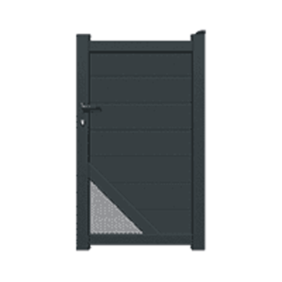 Portillon Aluminium semi-ajouré - Sicile