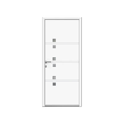 Porte d'entrée aluminium panneau vitré - Aubisque