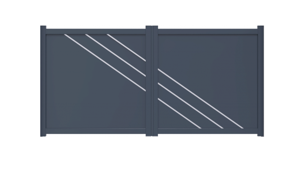 Portail battant aluminium manuel - Seychelles
