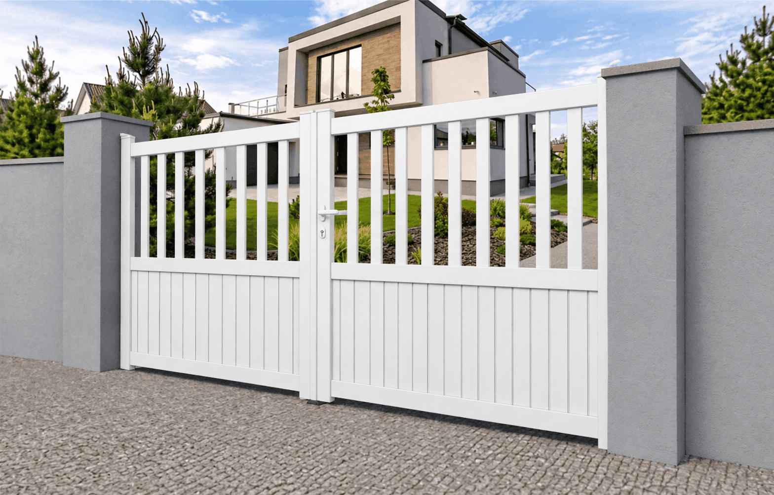 Portail battant aluminium manuel - Samoa