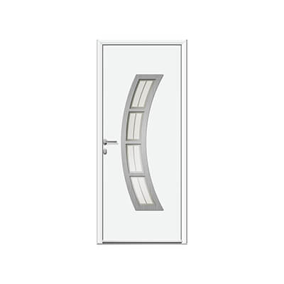 Porte d'entrée aluminium panneau vitré - Eze