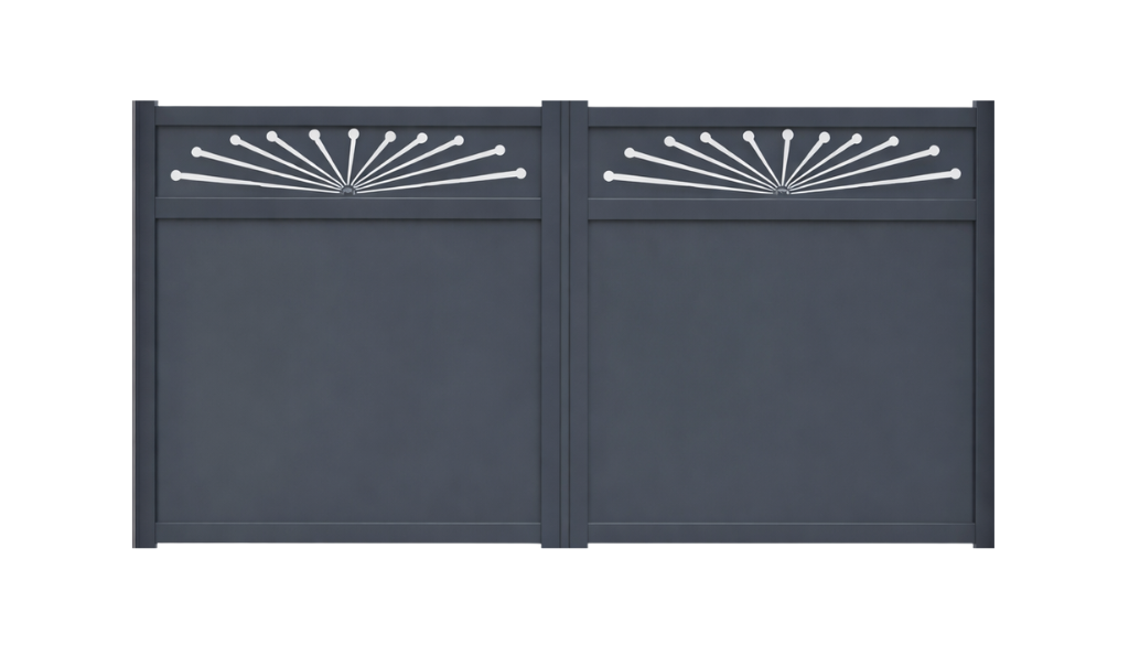 Portail battant aluminium manuel - Santorin