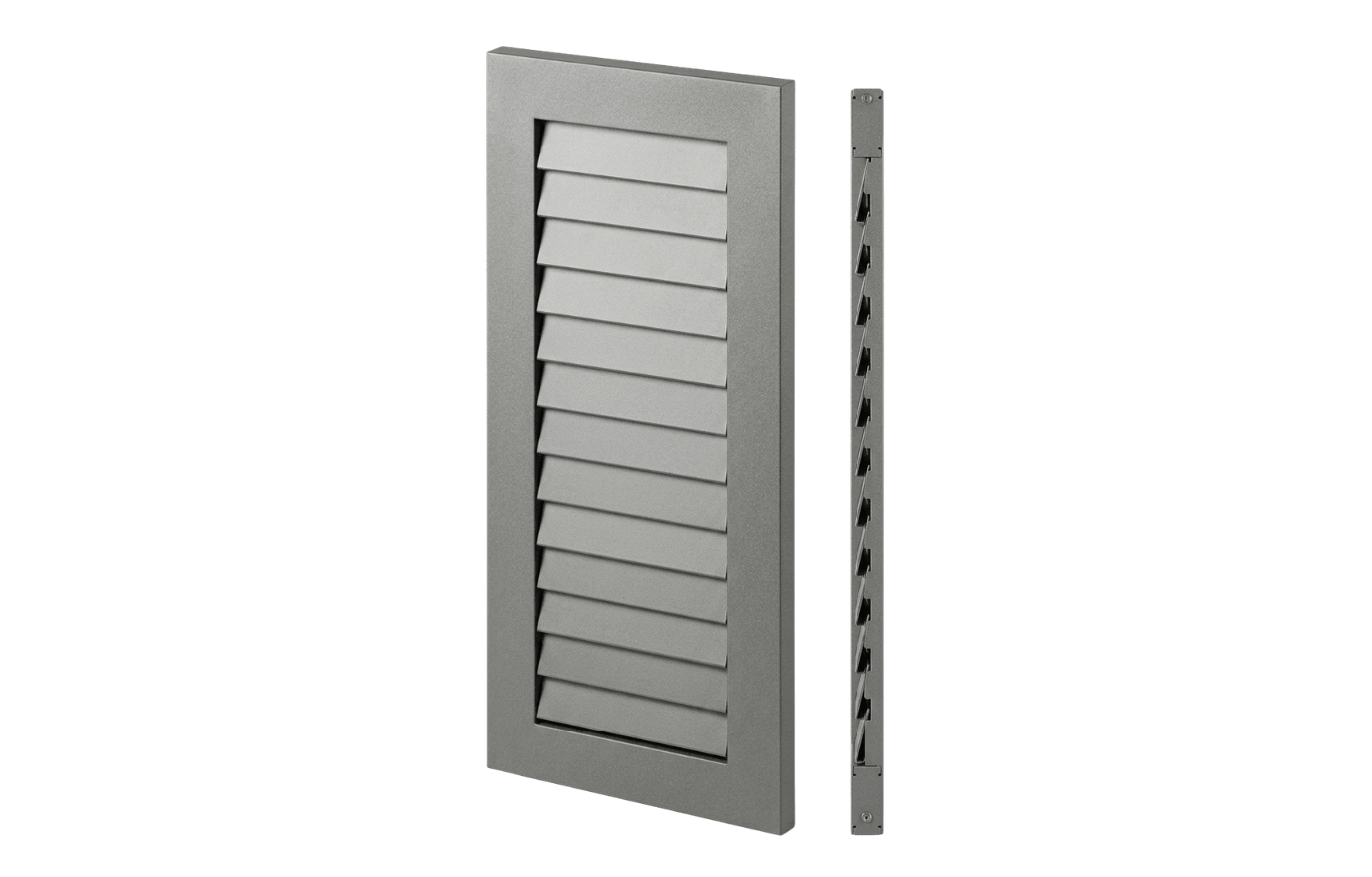 Volet Battant aluminium extrudé épaisseur 30mm - Persienne lames françaises