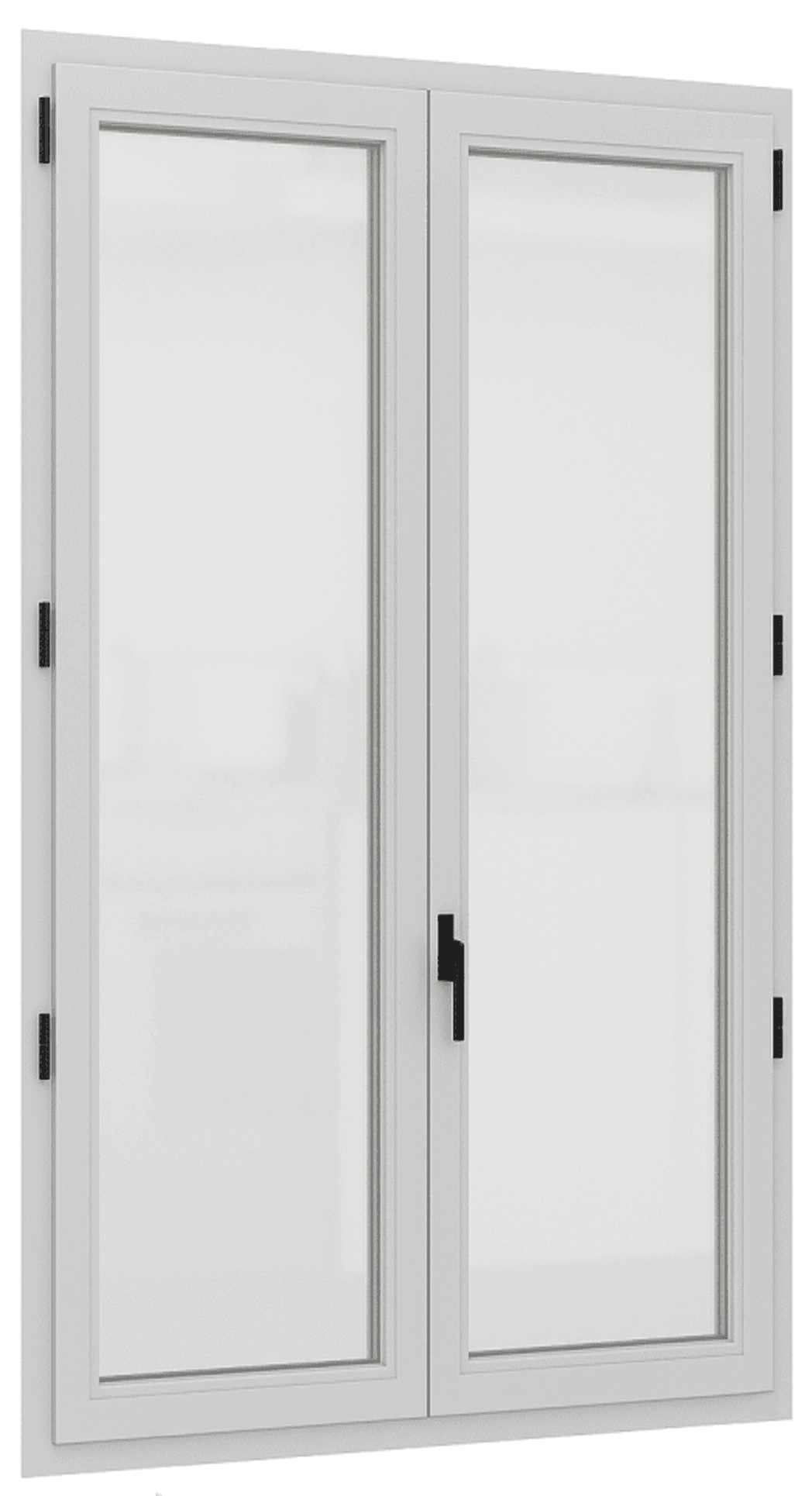 Porte-fenêtre PVC - Classique - 2 Vantaux