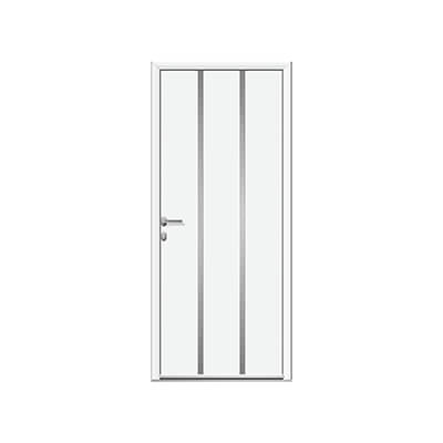 Porte d'entrée aluminium panneau plein alunox - Crozet