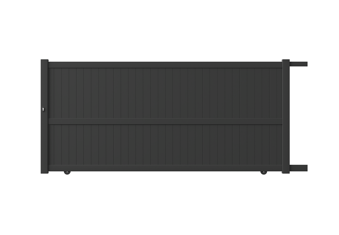 Portail coulissant aluminium manuel - Tahiti