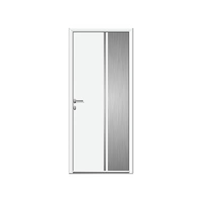 Porte d'entrée aluminium panneau plein alunox - Aravis