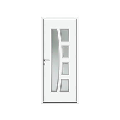 Porte d'entrée aluminium panneau vitré - Cayolle