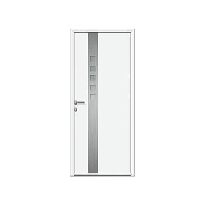 Porte d'entrée aluminium panneau vitré - Aspin