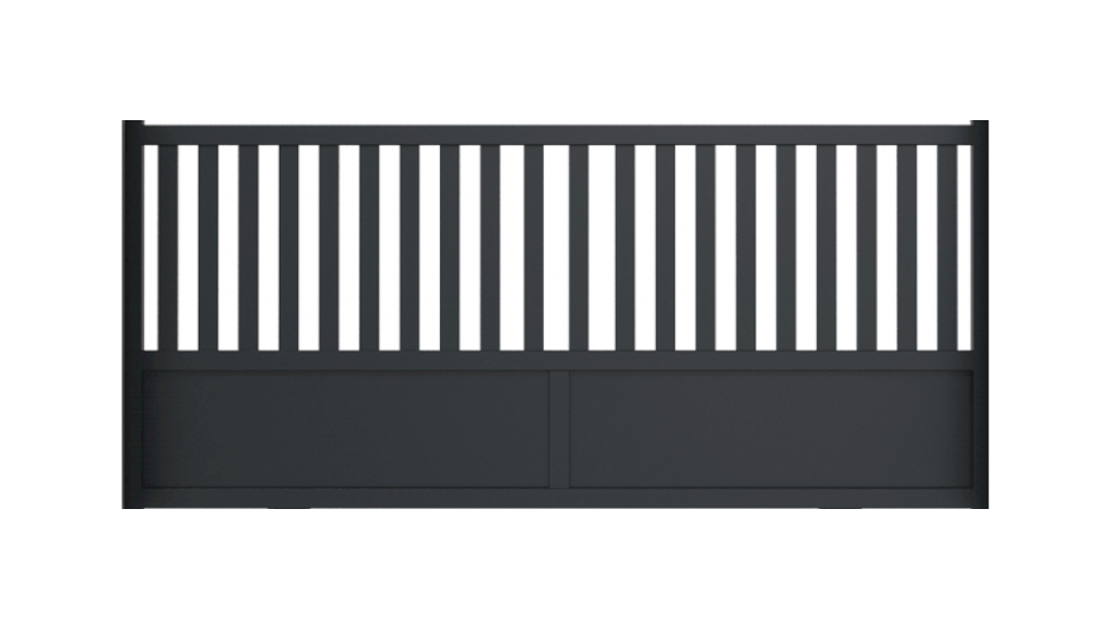 Portail coulissant aluminium manuel - Canarie