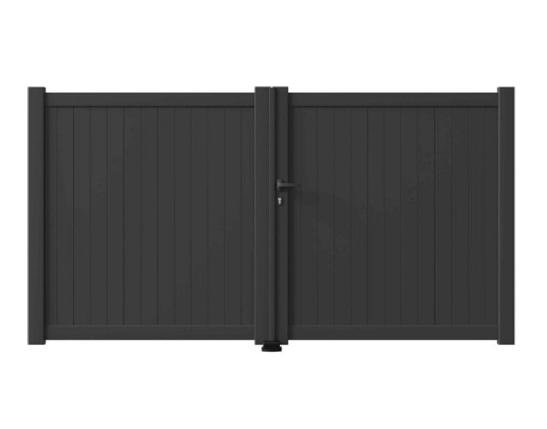 Portail battant aluminium manuel - Bali