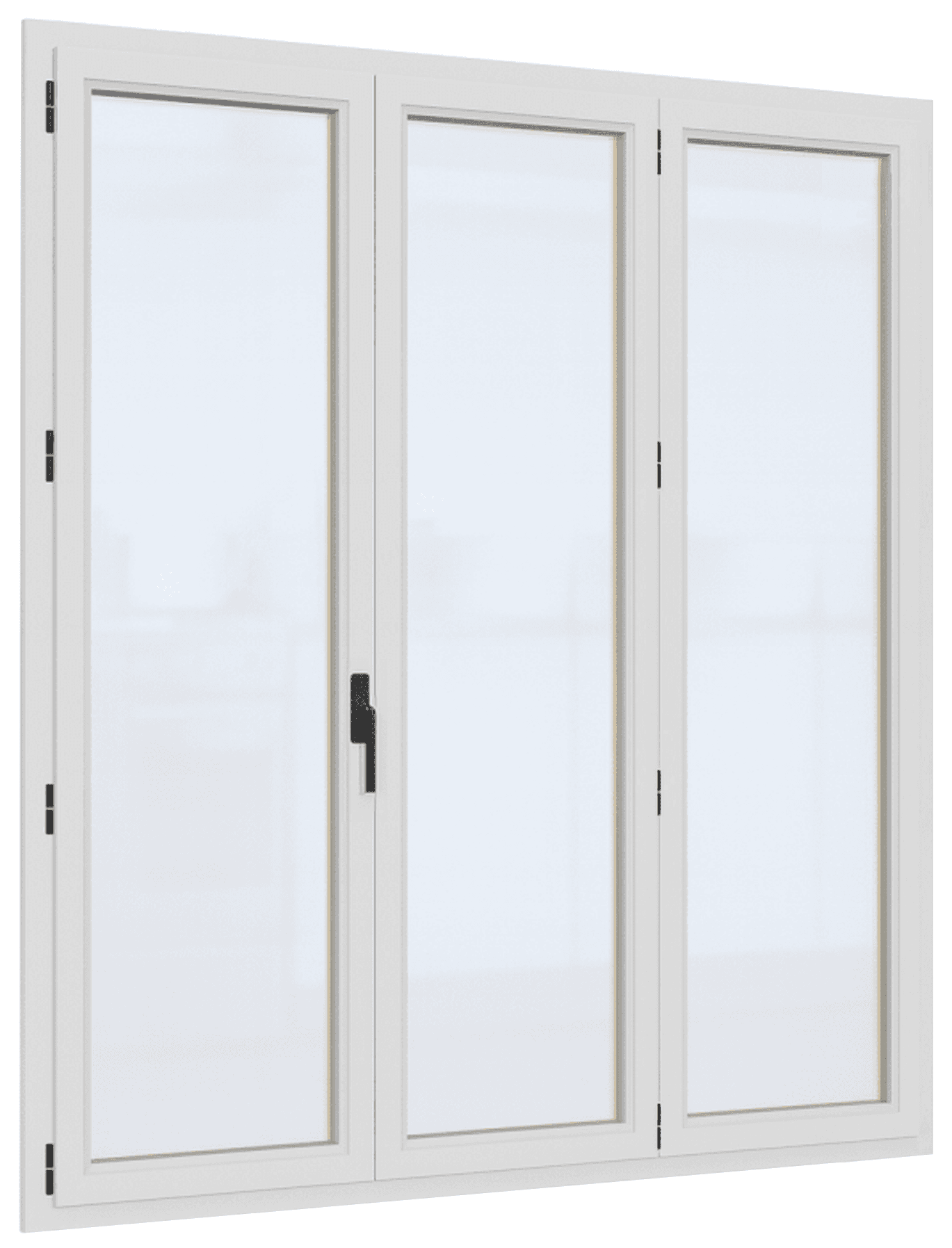 Porte-fenêtre PVC - Classique - 3 Vantaux