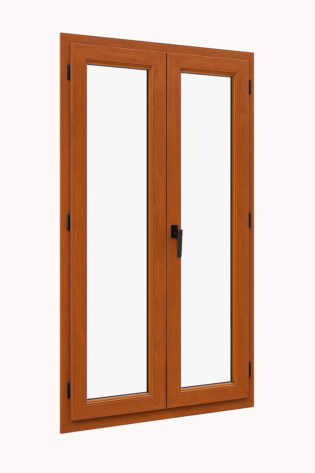 Porte-fenêtre Bois exotique – Performance - 2 vantaux