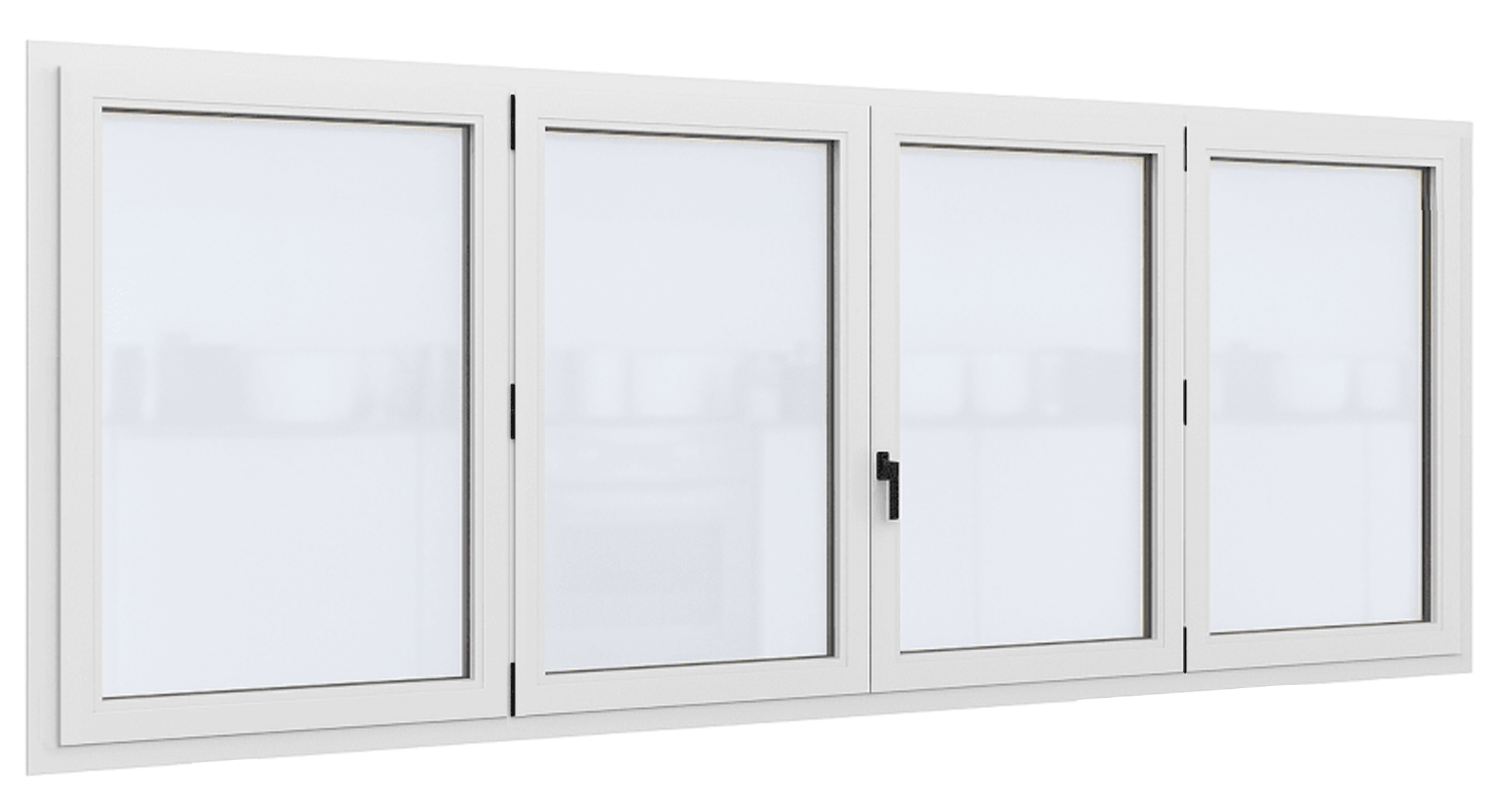 Fenêtre PVC - Classique - 4 Vantaux