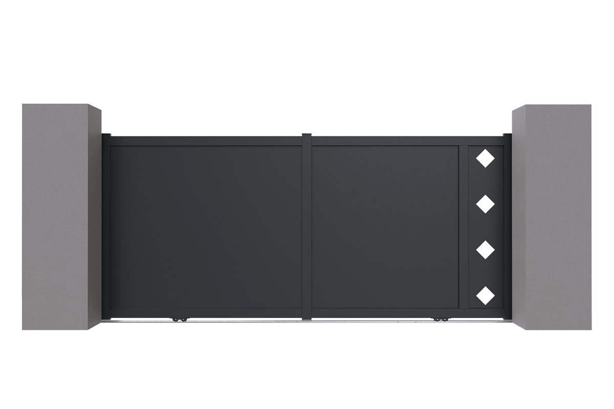 Portail coulissant aluminium - Bora