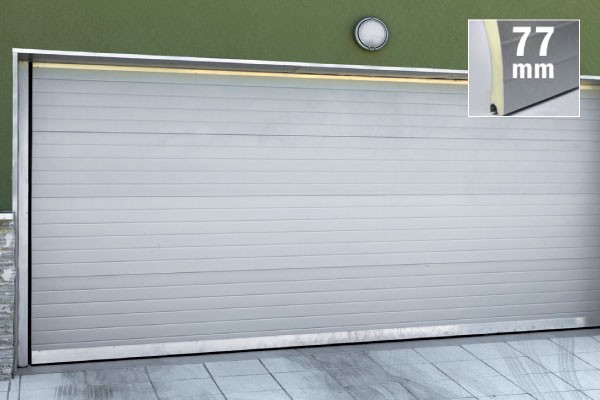 Porte de garage enroulable électrique 77 mm