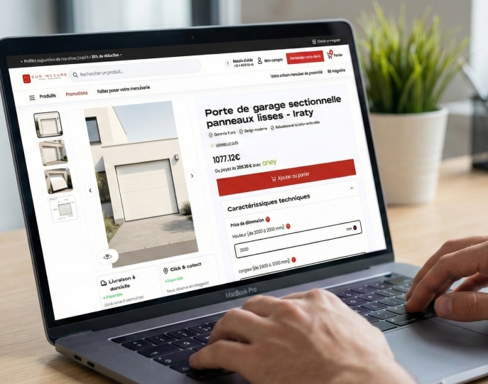 Je la personnalise pour qu'elle convienne à mon foyer : Couleurs, dimensions, type de pose.