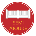 Portails alu semi ajouré